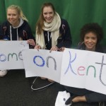 Support at the Indoor Tennis Centre for Team Kent. (Photograph by Kat Mawford).