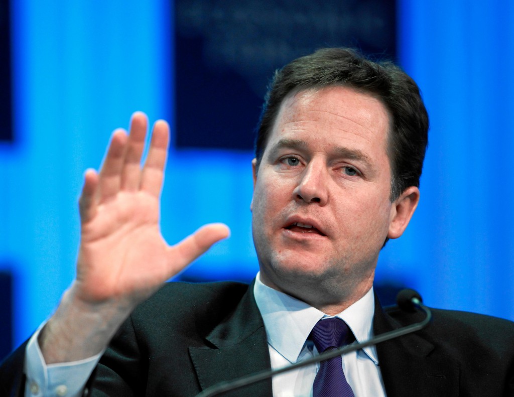 Nick Clegg. Photo: Wikipedia